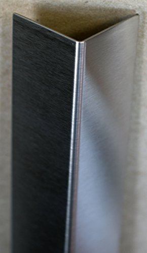 Stainless Corner Guard, 1" X 1" X 48" (No wings no holes)