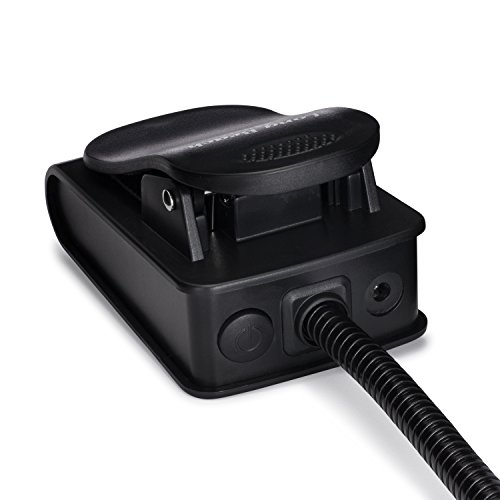 Rechargeable Clip-on Music Stand Orchestra Light- 10 Bright LEDs- Includes USB Cord, Wall Plug, and Carrying Bag- Also for Reading, DJs, Artists, Crafting