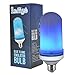 Indigo Flame Light Bulbs - Led Flame Light with Flickering Effect Emulation - Outdoor Lights and Indoor Decoration - Original Blue Color Light - Environmentally Friendly with Only 5W/h - Robust