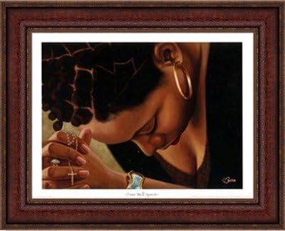 The Art Depot Time Well Spent by Henry Battle (18x12 inches - Dark Cherry Frame - Ships Ready to Hang)