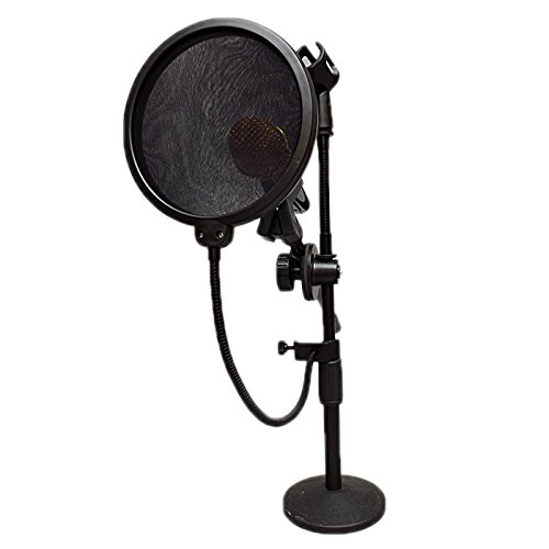 Hde 6 inch pop filter shield for blue yeti microphones and usb co…