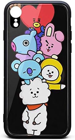 Phone case for iPhone xr Fashion Shock Absorption TPC Tempered Glass Indestructible Portable Art Cover Case