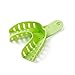 Easyinsmile Generic Perforated Dental Impression Trays ,10 PCS Autoclavable Impression Trays Set Plastic Teeth Holder (Green)