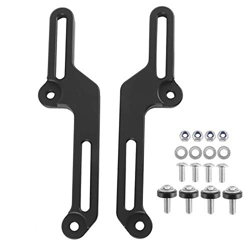 KIMISS Windshield Adjusters, Motorcycle Windshield Windscreen Adjusters Kit CNC Aluminum Alloy Fit for CB500X 2017‑2020(Black)