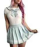 Littleforbig Adult Baby Onesie Diaper Lover (ABDL) Snap Crotch Romper Onesie Pajamas – Cosplay Magical Girls Onesie Skirt Set