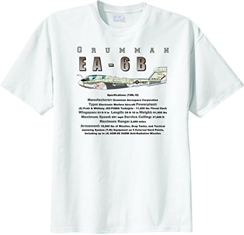 WarbirdShirts Men's Grumman EA-6B Short Sleeve T-Shirt Adult XL