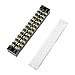 uxcell 5 Pcs 12 Positions Dual Rows 600V 15A Wire Barrier Block Terminal Strip TB-1512