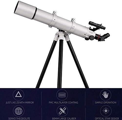 Lilis 天体望遠鏡 子供 望遠鏡 天体望遠鏡 ホーム 車 バイク 80ミリメートル屈折望遠鏡 スカイスター熟視 鳥ウォッチングのための調節可能な三脚キッズ科学望遠鏡の学習との旅行スコープ B08jtzxxb6