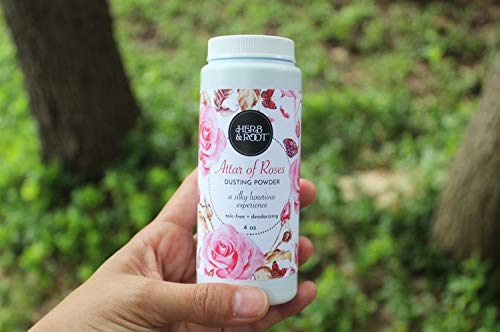 Rose and Sandalwood, Talc-Free, Silky Dusting Powder | Absorb dampness and odor and make your skin soft and smooth - Thumbnail 6