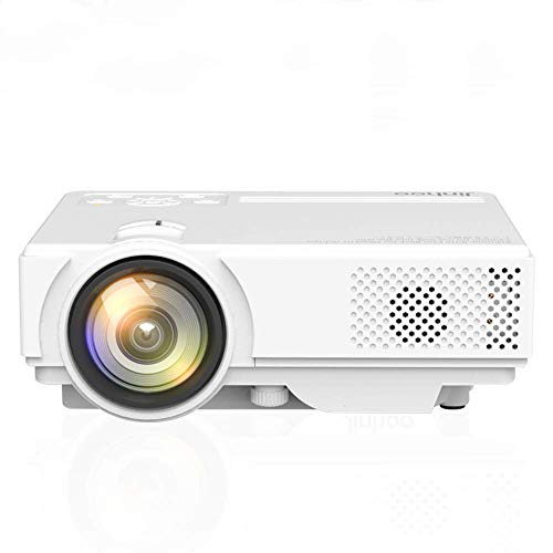 WiFi Projector, Portable Mini LCD Video Projector Full HD 1080P LED Home Theater Projector with HDMI/USB/VGA/AV Input for Smartphones PC Laptop Gaming Devices