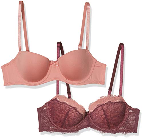 [- DORINA Women's Layla Balcony Bra Everyday Pack of 2  -]