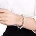 GCIYAEN SeaISee Women Jewelry 925 Sterling Silver Plated String 8MM Beads Beaded Chain Bracelets