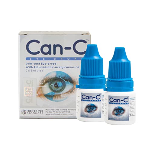 CanC Eye Drops, Ideal Eye Drops For Dry Eyes, Pack Of 2 Vials Of 5ml