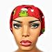 Euro Surgical Scrub Hats Women's Red Christmas Cap Adjustable Bouffant
