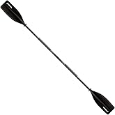 SeaSense Xtreme 1 Kayak Paddle, Black - Molded Plastic Blades, 2-Piece Aluminum Construction - Great for Recreational, Sport, Sea, Whitewater & Fishing Kayaking