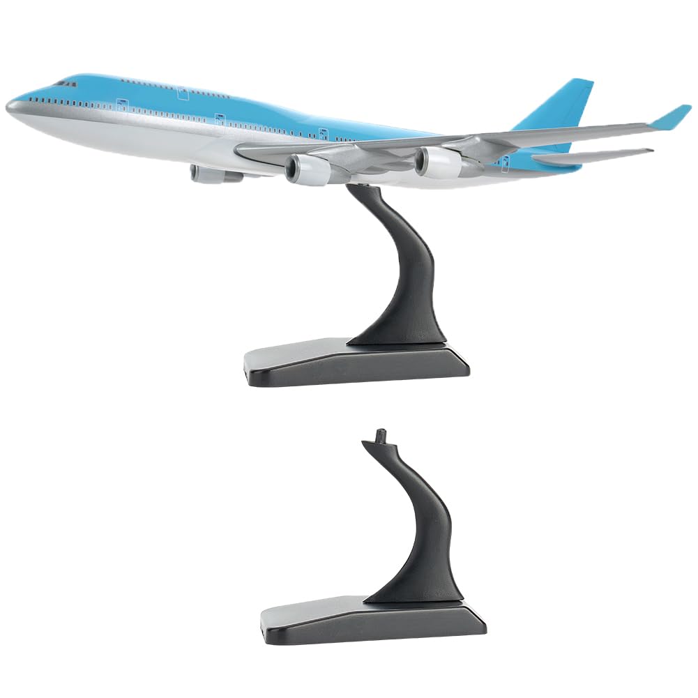 FINGERINSPIRE 2 Sets Acrylic Aircraft Model Display Stand - Detachable Universal Holder for Building Blocks B737 A330 Planes - 1:400 Scale Show Stand With Box