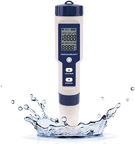 thumbnail image 2 of 5-in-1 Digital Water Quality Tester Pen - TDS/EC/pH/Salinity/Temperature Meter 2 of 6