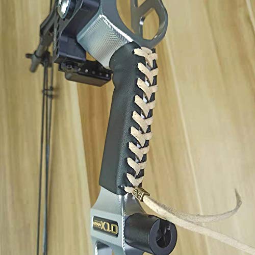 image for NMCPY Archery Bow Handle Protective Gear Pure Leather Bow Riser Guard 