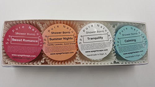 Wellness Collection III Aromatherapy Fizzing Shower Bombs by Spa Pure Naturals