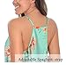 Aokosor Womens Deep V Neck Wrap Spaghetti Strap Tank Tops Summer Sleeveless Shirts Blouses