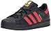 adidas Originals Kids' Superstar, Black/Scarlet/Gold Metallic, 10K M US Toddler