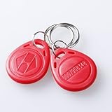 100pcs 125khz Wholesale New Rfid Proximity Id Card Token Tags Key Keyfobs (Red) by gradiva