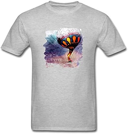 FUSHUOMT88M Men's Circa Survive T-shirt Size M Grey