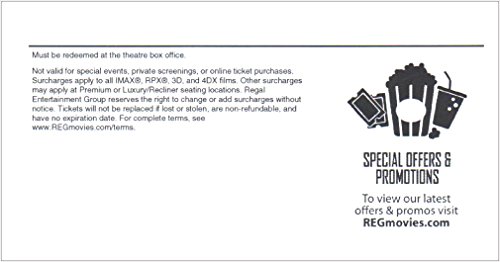 redeem regal premiere ticket online
