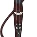 Cecilio CECO-3DW Ebony Electric Silent Metallic Mahagony Cello in Style 3, Size 4/4 (Full Size)