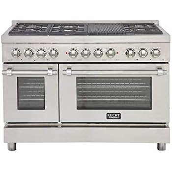 Kucht KPD481F Professional 48 in. 6.7 cu. ft. Dual Fuel Range, Stainless-Steel