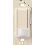 Lutron Maestro Motion Sensor switch, no neutral required, 600 Watts Single-Pole/Multi Location, MS-OPS5M-LA, Light Almond
