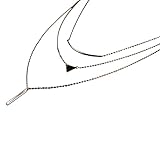 SUNNOW® Women's Ladies Alloy Bohemian Triangle Bar Multilayer Pendant Strand Necklace