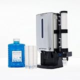 Mouthwash Dispenser Starter Kit (Chrome) - For GotFreshBreath Alcohol-free Mouthwash