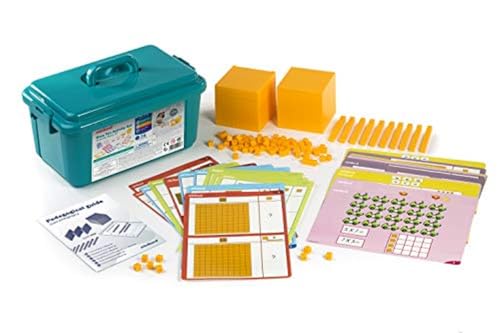 Miniland Matematischer Würfel, Zahlen zerlegen, Bruchrechnen, Activity Base 10, 121 Teile, 39 Übungsvorlagen-95050