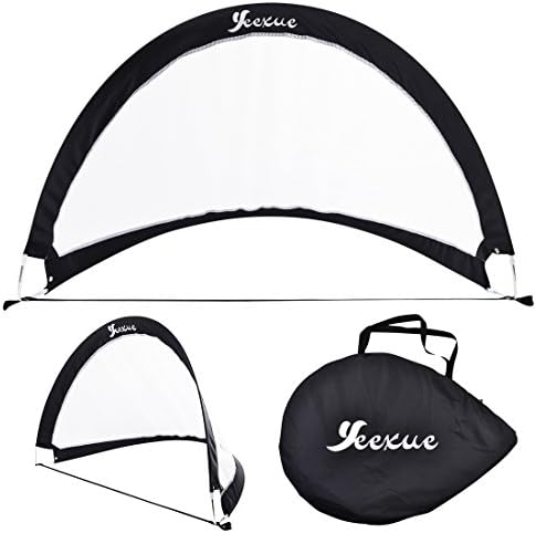 Yeexue Pop Up Soccer Goal - Two Portable Soccer Nets with Carry Bag (Sizes 4FT)