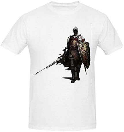 JMPTWY Men Dark Souls III O-Neck T Shirts White