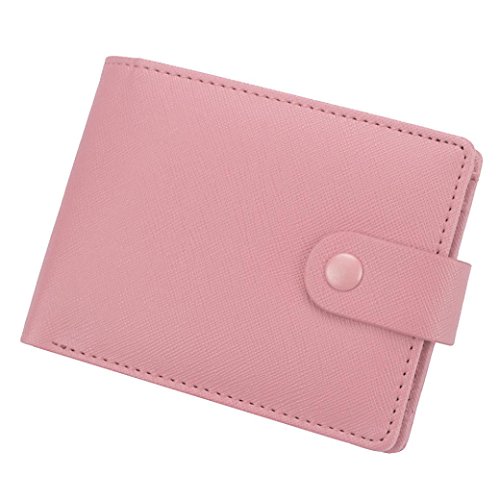Wallet,toraway Women Short Section Purse Clutch Bags Money Clip Bifold Wallet Cards Slots (Pink)