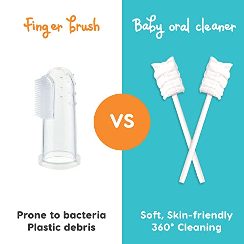 Baby Tongue Cleaner [40 Pack] Individually Wrapped & Disposable