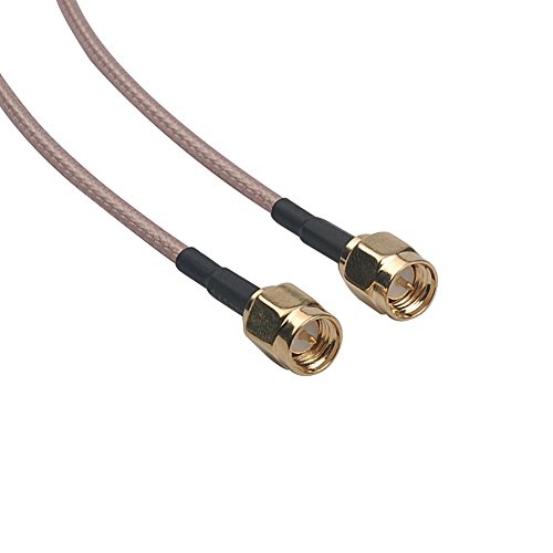 image for 20 Inches 1.6ft 0.5m SMA Male to SMA Male Cable SaferCCTV(TM) RF Coaxi