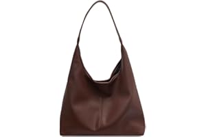 CUNGGI Hobo Bags for Women Slouchy Tote Bag Soft Casual PU Leather Shoulder Purses 2pcs Work Everyday Handbags