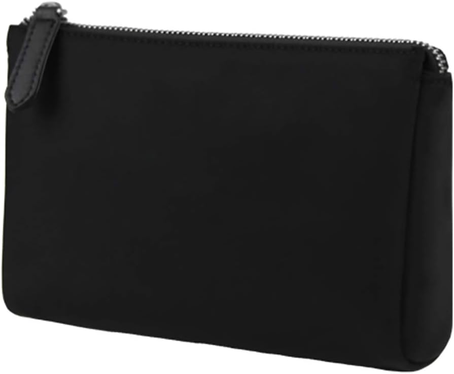 YMXQW Nylon Men's Clutch, Cellphone Clutch Waterproof Long Wallet Business Men’s Bag Organiser Durable Zipper Design Large Capacity Father,brother,boyfriend's Carry-on Wallet-black 7.5inch