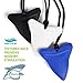 WEHVKEI Shark Tooth Chew Necklace for Kids - Chewing Necklace Teething Necklace Teether Necklace Chew Toys Teething Toys - Designed for Chewing, Autism, Autism Sensory Teether Toy (3 Pack)