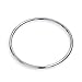 Bling Jewelry Simple Stackable 3MM Smooth Polished Dome Rounded Edge .925 Sterling Silver Bangle Bracelet For Women Teens