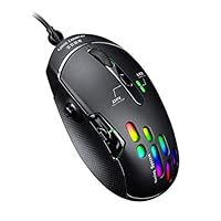 Lomsarsh New Mouse Wired Gaming Mouse 5d Joystick 4000dpi 7 Buttons Ergonomi USB Computer Mice 7-Key 4000 Dpi Gaming Mouse with 5d Joystick Mouse