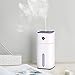 COSSCCI Small Cool Mist Humidifiers Portable Mini USB Humidifier for Desk Personal Car Travel Home Office Baby Bedroom Desktop with 7 Colors Night Light and Auto Shut-Off (180ML)