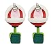 Joly Pure Silver Flower Studs Super Mario Piranha Handcrafted Polymer Clay Earrings 1 Pair