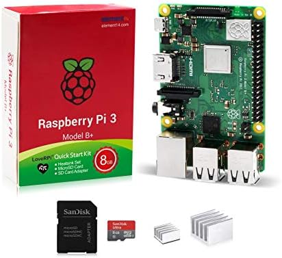 LoveRPi Raspberry Pi 3 B+ 32GB Raspbian Quick Start Kit