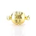 BEADNOVA 20pcs 8mm Gold Plated Jewelry Magnetic Clasps for Jewelry Necklace Making Findings