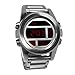Nixon Men's A3601263-00 Unit SS Digital Display Silver Watch