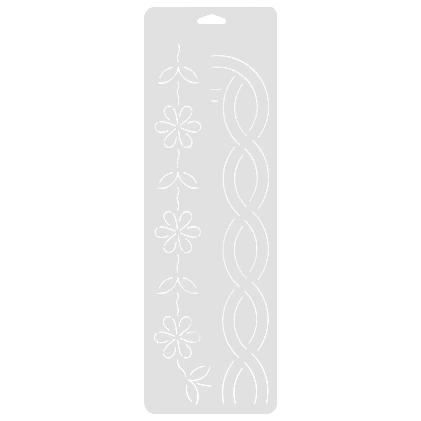 EXCEART Quilting Template Patchwork Ruler 18.11In Sewing Stencil for DIY Machine Quilting Projects Creative Hollow Design Efficient Tool